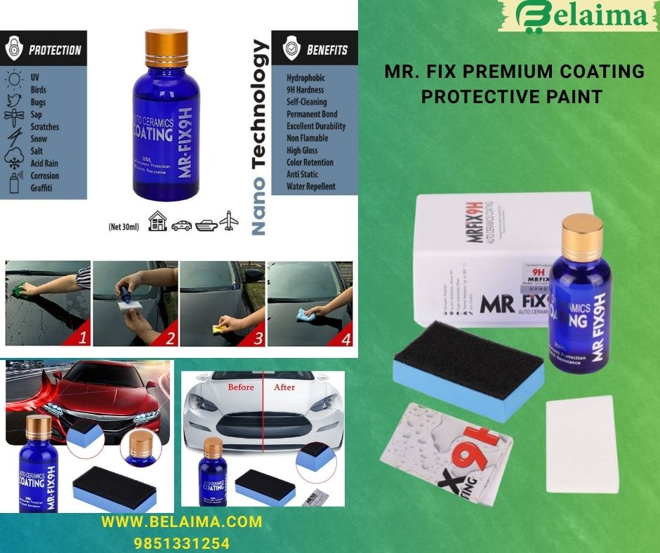 Mr. Fix Premium Coating Protective Paint Coat Upgraded 9H Ceramic Coat Car/Bike 
