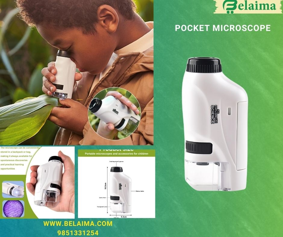 Pocket Portable Microscope || Vegena Pocket Microscope, Pocket Microscope for Ch