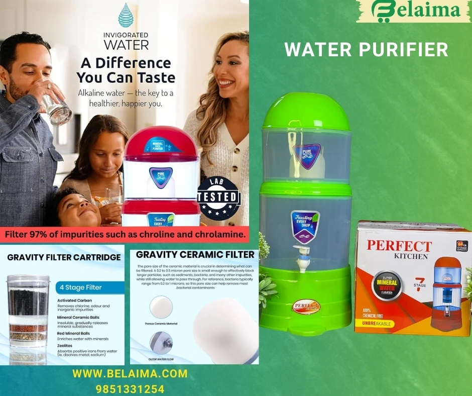 Water Purifier Filter || Portable Water Filter | Capacity 16 Liter | Table Top W