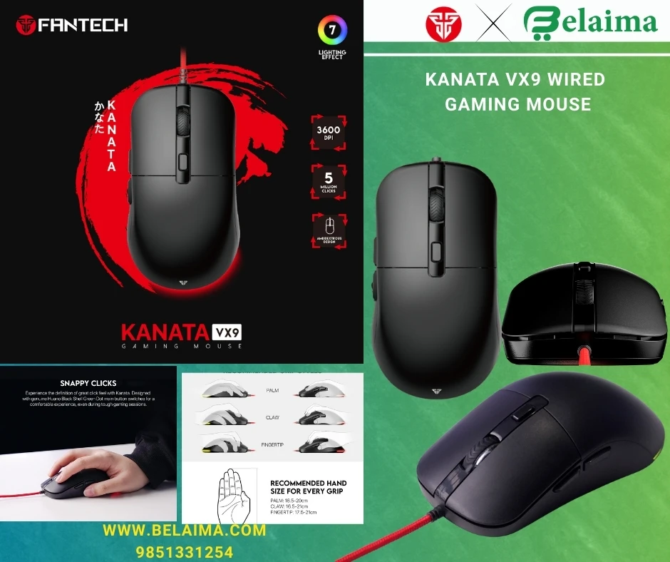 Fantech Gaming Mouse || KANATA VX9 WIRED GAMING MOUSE ||